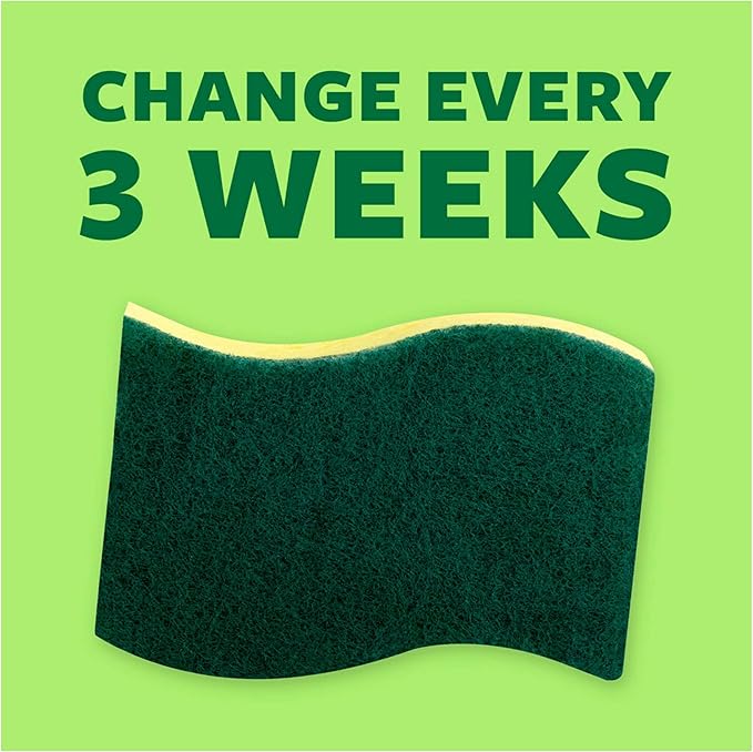 Scotch-Brite Heavy Duty Scrub Sponges, for Washing Dishes and Cleaning Kitchen, 12 Scrub Sponges (Pack of 2)