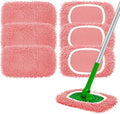 Reusable Microfiber Mop Pads Compatible with Swiffer Sweeper Mop - Dry Sweeping Cloths & Wet Mopping Cloths - Washable Wet Pads Refill for Mopping Floors, 6 Pack (Mop is not Included)