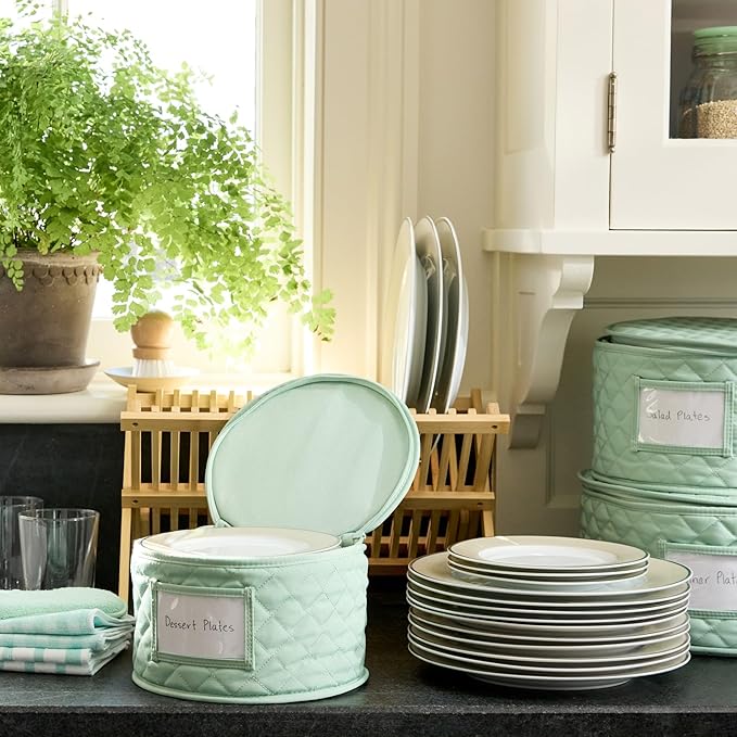 Martha Stewart Microfiber Cleaning Cloths, Ultra-Absorbent, Lint-Free Cleaning Towels for Home & Kitchen, Teal Stripes, 11 Inches, 24 Count