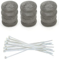 DR Quality Parts Washing Machine Lint Trap – Stainless Steel Hose Filter, Mesh Drain Catcher, Washer Sock Lint Remover, Rust-Free Snare Laundry Filter with Nylon Cable Ties, 29cmx6.5cm – 12-Pack