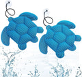 Hot Tub Scum Absorber Turtle, 2PCS Reusable Hot Tub Oil Absorbing Floating Sponges for Spa/Pool, Hot Tub Scum Sponge Accessories to Soak Up Oils & Keep Water Clean