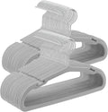 SONGMICS Baby Hangers 50 Pack, 11 x 6.9 Inches, Non-Slip Velvet Kids Hangers for Closet, Space-Saving, Wide Shoulder Notches, Dove Gray UCRF037G01
