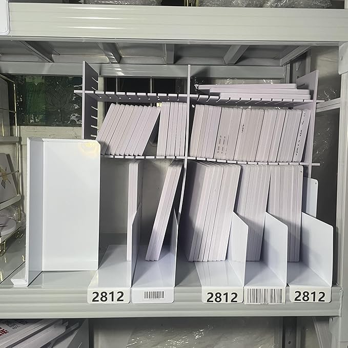 20 Pcs 28 * 12CM 1MM Shelf Divider for Library Labels;Bookshelf Labels;Book Number prompts;Bookshelf Separation Classification;File Guides