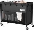 300L Large Laundry Basket with Wheels, Heavy Duty Rolling Laundry Hamper, Oxford Fabric Dirty Clothes Hamper with Thick Iron Frame & Removable Bag, Commercial Hampers for Hotel Home Laundry Room