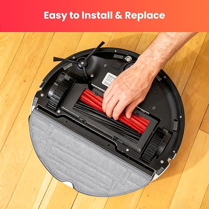 1 Set Main Brush Replacement for Roborock S8/ S8+/ S8 Pro Ultra/ S8 MaxV Ultra/ S8 Max Ultra/ Q5 Pro/ Q5 Pro+/ Q5 Max+/ Q8 Max/ Q8 Max+/ Qrevo Master/Qrevo Slim Vacuum Roller Brush Parts
