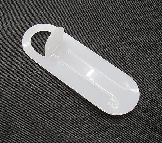 NAHANCO PB100; 2 1/2" Plastic Piggy Back Connectors for Clothes Hangers, Natural (Pack of 100)