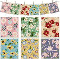 6 Packs Swedish Paper Cloths for Kitchen, Reusable Paper Towels Washable Dish Rags, Highly Absorbent Kitchen Towels Quick Drying Swedish Sponge Cleaning Dish Cloths(Colorful Floral-2)