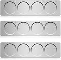 CHENGU 3 Pieces Stainless Steel Wall Plate Base Wall Mounted Base for Home Magnetic Spice Jars Supplies Kitchen