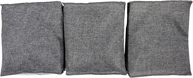 Household Essentials Under Bed Zippered Sweater Storage Bags with Clear Vision Panel, Set of 3, Graphite Gray