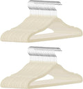 GoodtoU Kids Hangers Velvet 50 Pack 14" - Kids Felt Hangers Non Slip Toddler Hanger Childrens Hanger for Kid