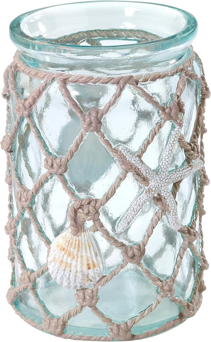 Avanti Linens - Tumbler, Resin Countertop Cup, Beach Inspired Bathroom Accessories (Seaglass Collection)