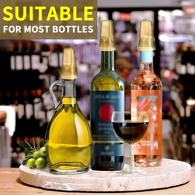 25 Pieces Universal Pour Spout Covers, Translucent Plastic Caps to Seal and Protect Liquor Bottle Spouts - For Home, Bar, and Kitchen