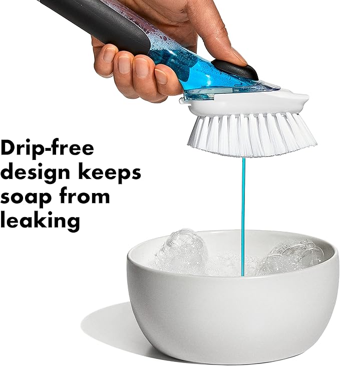 OXO New Good Grips Soap Dispensing Dish Brush Storage Set