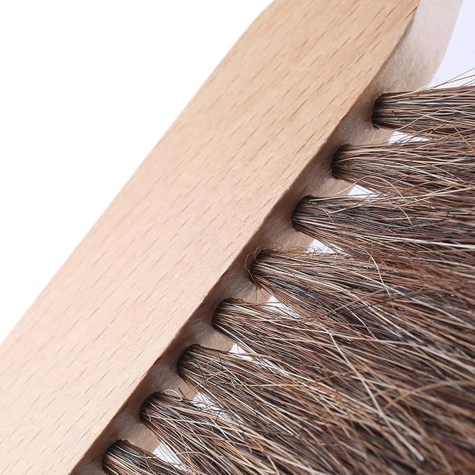 ALVIN 2342 Comfort Curve Dusting Brush, 100% Horsehair and Wood Handle, Art, Drafting, and Architecture Cleaning Tool, Great for Students, Hobbyists, and Professionals - 15 Inch