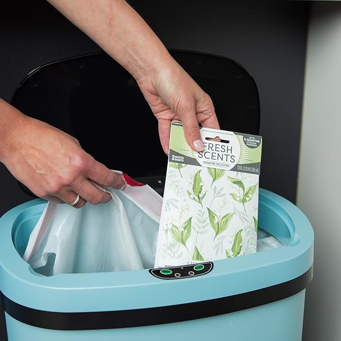 Fresh Scents Scented Sachets | Lily of The Valley | Home Fragrance | Long Lasting (Up to 6 Months) | Air Freshener for Closets, Drawers, & Cars | 6 Pack