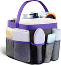 Attmu Mesh Shower Caddy Portable for College Dorm Room Essentials with 8 Pockets, Hanging Shower Caddy Dorm Basket, Quick Dry Shower Bag for Bathroom