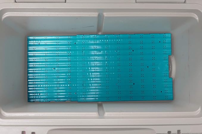 PYRO PUTTY Ice-Olate The Cooler Tray Adjustable Food Shelf Divider Ice Chest Insert - Universal fit - FDA Food Grade Plastic