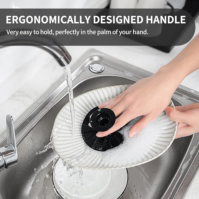 Silicone Sponge 3 Pack, BEAUTAIL Non-Scratch Scrub Sponges, for Washing Dishes and Cleaning Kitchen, Long Lasting and Reusable Dishwashing Scrubber, Suction Up Hang Designed, Black+Olive Green+Gray