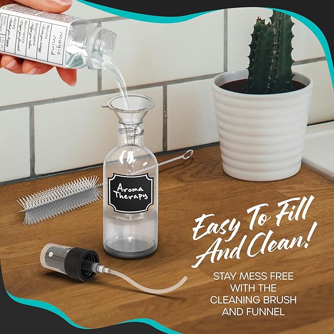 Nevlers 24PK Clear Small Spray Bottle 2 Oz Set |Versatile Ultra Fine Mist Spray Bottles | Mini Spray Bottle | Face Spray Bottle, Glass Spray Bottle for Hair, Essential Oil Spray Bottle Spritzer