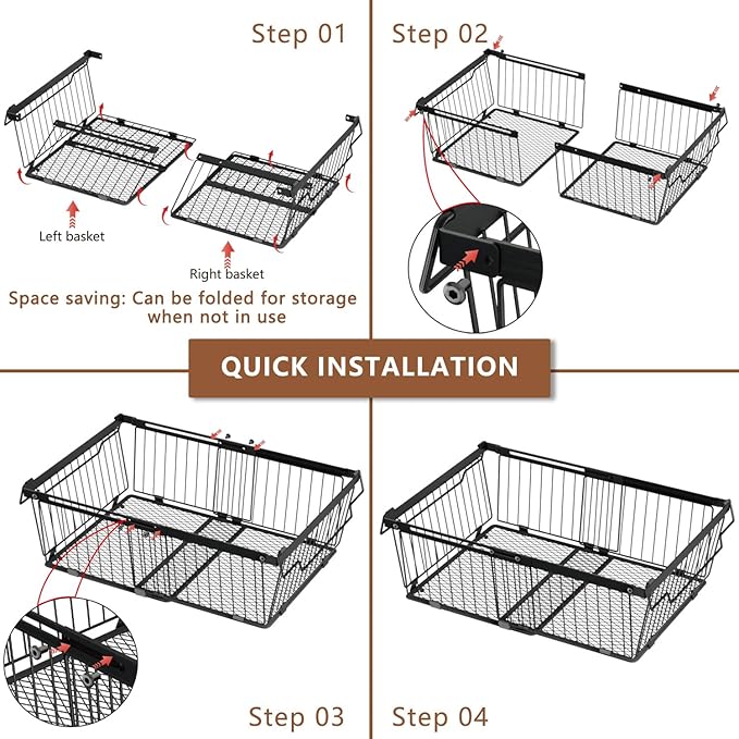 Large Freezer Organizer Bins，Upgraded Bottom Leak-Proof net，Fit 10 to 20 Cu.Ft Deep Freezer，3 Pack， Expandable Stackable Chest Freezer Organizer Bins , for Fridge, Deep Freezer, Cabinet