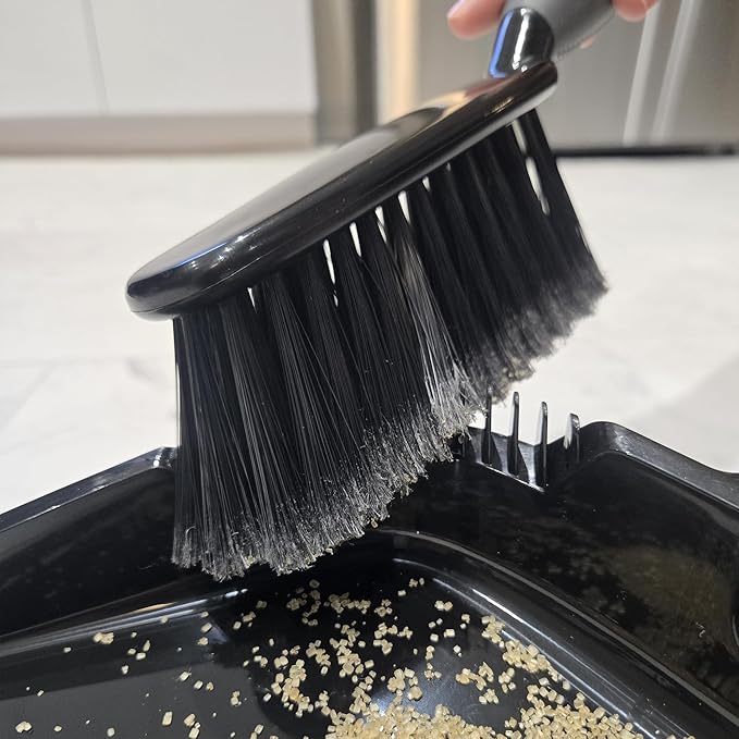 O-Cedar Indoor & Outdoor Strong Sweep Broom & Brush Bundle | Heavy Duty Bristles Remove 99% of Dust & Dirt in One Sweep | Step-On Dust Pan | Safe for Hardwoods, Powerful on Outdoor Debris
