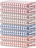 Nialnant 8 Pack Kitchen Towels, Dish Towels for Kitchen, 100% Cotton Dish Cloths for Washing Dishes, Quick Drying Reusable Cleaning Rag - 25 x 16 in