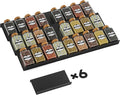 Artibear Aluminum Spice Drawer Organizer, Spice Rack Tray for Kitchen Cabinet, 6 Pieces Set-Expandable Seasoning Storage Rack From 8"-16" Insert for Drawer/Countertop (Jars Not Included)
