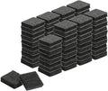 uxcell Felt Furniture Pads, 70Pcs 0.79" x 0.79" Adhesive Backed Felt Non-Slip Anti-Scratch Chair Leg Protectors for Protecting Hardwood Floor, Black