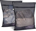 2 Pack Mesh Laundry Bags 24 x 32 inch Laundry Garment Bag Mesh Large Lingerie Wash Bags Zippered Garment Washing Net for Underwear Hosiery Blouse Sweater Dress Don't Drying, Melting 140-176℉