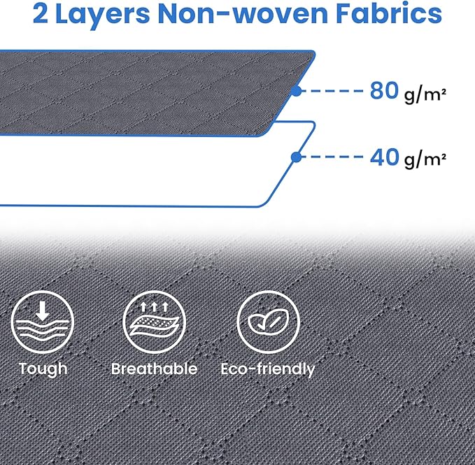 Fab totes Storage Bags,Clothes Blanket Storage Bins Foldable Closet Organizers with Reinforced Handle for Home Dorm Storage and Organization,Fabric Bags for Organizing Sheets,Clothing (Grey,3 Pack)