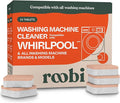Roobi Washing Machine Cleaner Tablets. Compatible with Whirlpool and All Washing Machine Brands and Models. Septic Safe Deep Clean Formula. Carbon-Neutral 24-Pack Cleaning Tablets.
