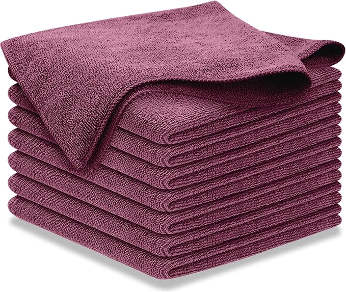 USANOOKS Premium 300GSM Microfiber Cleaning Cloth - 12.5"x12.5" High Performance - 1200 Washes, Ultra Absorbent Microfiber Towels for Cars Undercarriage, Rims & Engine Bay Cleaning - Microfiber Cloth