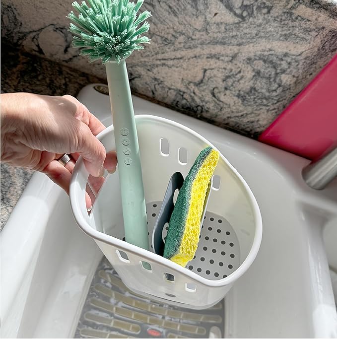 Trenton Gifts Kitchen Sink Organizer - Sink Caddy for Kitchen Organization: Sponge and Brush Holder