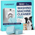 Washing Machine Cleaner Tablets - 24 Pack for a 12 Month Supply. Formulated for Pet Owners. Compatible with HE, Top & Front Load. Easily Removes Residue, Grime. Value Brand by Uproot Clean