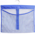 ALYER Hanging Mesh Shower Pockets for 34oz/1000ml Shampoo and Conditioner,Colorful Bath Toy organizer,Hanging Tandem Type Closet Accessories Storage Bag,Blue