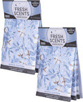 Fresh Scents Scented Sachets | White Cotton |Home Fragrance | Long Lasting (Up to 6 Months) | Air Freshener for Closets, Drawers, & Cars | 6 Pack