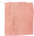 balacoo Absorbent Cleaning Cloths 2pcs Set, Double-Layer Microfiber Dish Towels Hanging Loop, Red 20x30cm, Multipurpose Kitchen Scouring and Drying Rags for Home Use