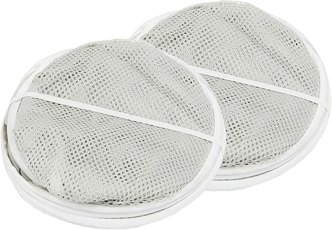 Simple Houseware Mesh Pop-Up Laundry Hamper Basket With Side Pocket, Gray - 2 Pack