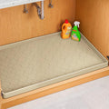 Jin&Bao Waterproof Under Sink Mat 31" x 19", Thick Silicone Mat Cabinet Protector for Kitchen and Bathroom, Shelf Liner, Home Organizer and Storage, Multipurpose Tray for Gadgets and Essentials