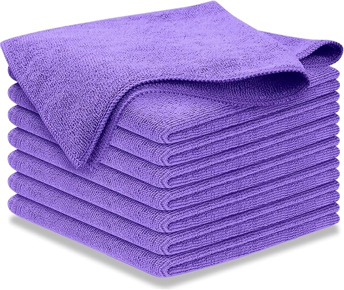 USANOOKS Premium 300GSM Microfiber Cleaning Cloth - 12.5"x12.5" High Performance - 1200 Washes, Ultra Absorbent Microfiber Towels for Cars Undercarriage, Rims & Engine Bay Cleaning - Microfiber Cloth