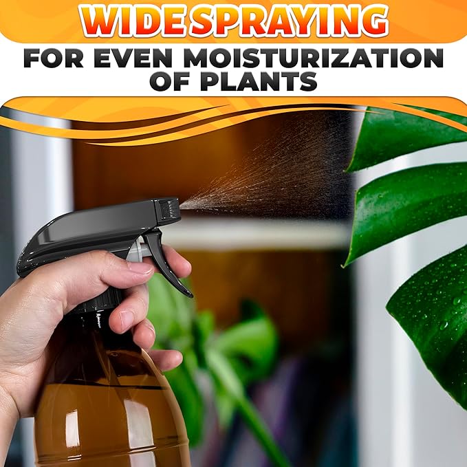 4Pcs Spray Nozzle for Bottles – Spray Bottle Nozzle Replacement for Restoring Broken Sprayers – Adjustable Tube, Mist & Stream Modes, Secure Fit Design | Home Cleaning, Garden Watering & Daily Use Kit