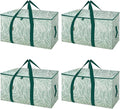 BALEINE 4-Pack Oversized Moving Bags with Reinforced Handles, Heavy-Duty Storage Tote for Clothes, Moving Supplies (Antique Folidage, 4-Pack)