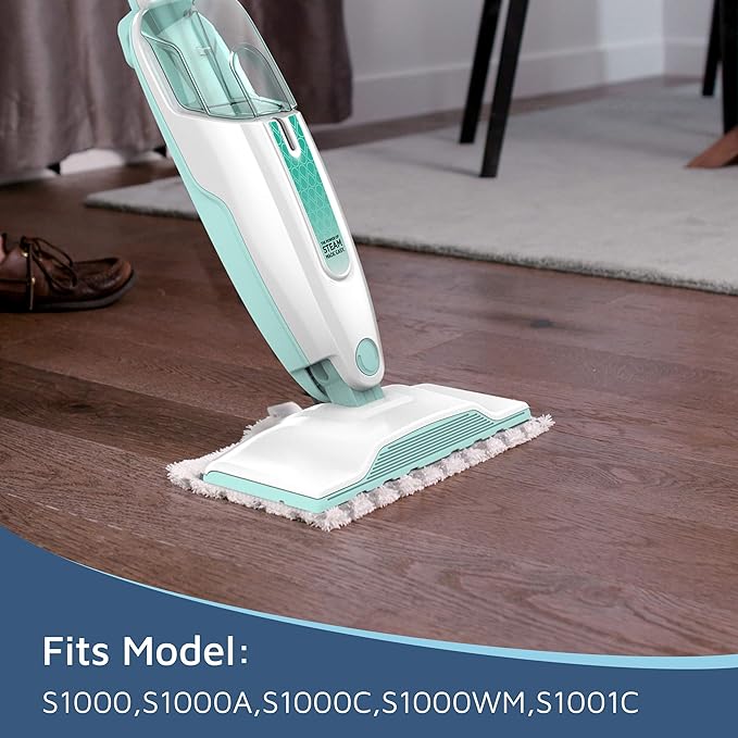 F Flammi Microfiber Mop Replacement Pads Compatible with Shark Steam Mop S1000 S1000A S1000C S1000WM S1001C S2001 (8 Pack)