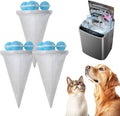 Pet Hair Remover for Laundry, 2026 Upgaded 3pcs Floating Hair Filtering Mesh Removal for Washing Machine, Reusable Dog & Cat Hair Remover Tool for Pet Fur, Hair, Lint, Dander from Laundry (Blue)