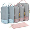 BAGSMART 6 Set /4 Set/2 Set Compression Packing Cubes for Travel, Lightweight Luggage Organizer Bags, Durable Space Saver Bags Travel Essentials