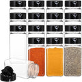 Bekith 16 Pack 9 oz Plastic Spice Jars with Black Cap, Plastic Spice Bottles Empty Seasoning Containers for Storing Spice, Herbs and Powders