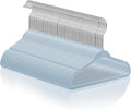Casafield 50 Velvet Baby Hangers - 11" Size for Infant & Toddler Clothes - Light Blue
