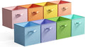GRANNY SAYS 11 Inch Cube Storage Bins, Colorful Cube Storage Organizer, Fabric Storage Bins, Storage Cubes for Shelves, Closet, Toy Storage Bins for Kids Room, Play Room, Colour, 8-Pack