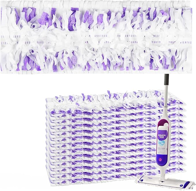 12 Pack Disposable Mop Pads for PowerMop™ Multi-Surface Floor Mop, Mopping Pad Refills for Floor Cleaning