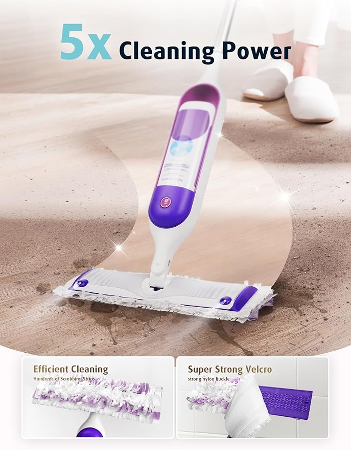 AIR U+ 36 Pack Disposable Power Mop Pads Refills for Swiffer Power Mop, Unscented 14-Layer Thickened Multi-Surface Replacement Mopping Refills Pads for Floor Surface Cleaning